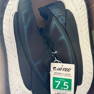 Hi-Tec Women's Shoe in Black and Iridescent Blue